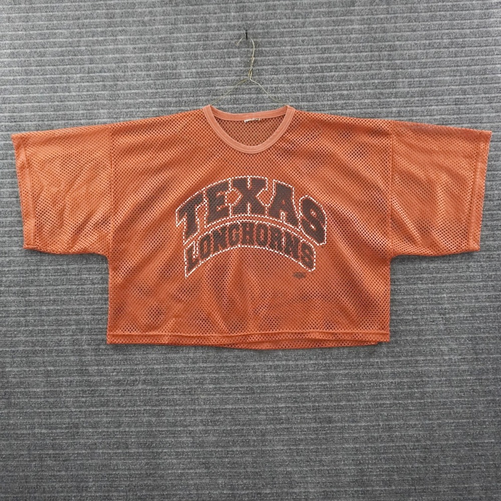Vintage Texas Longhorns Mesh Crop Top Jersey Unisex XL Orange Gameday